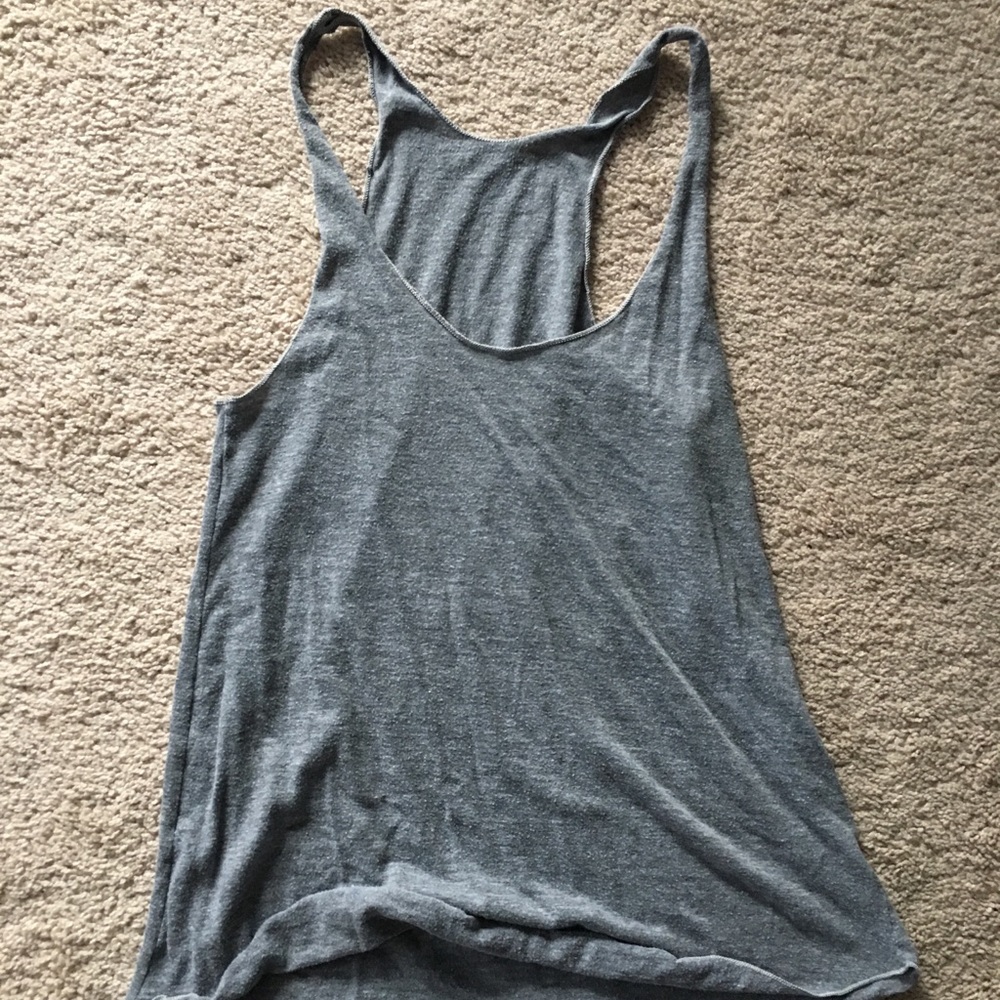 American apparel tri blend tank gray heathered